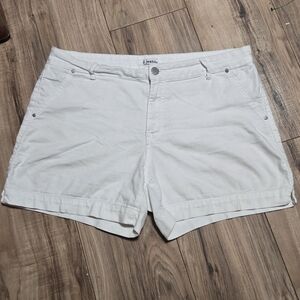 D Jeans White Shorts Size 16